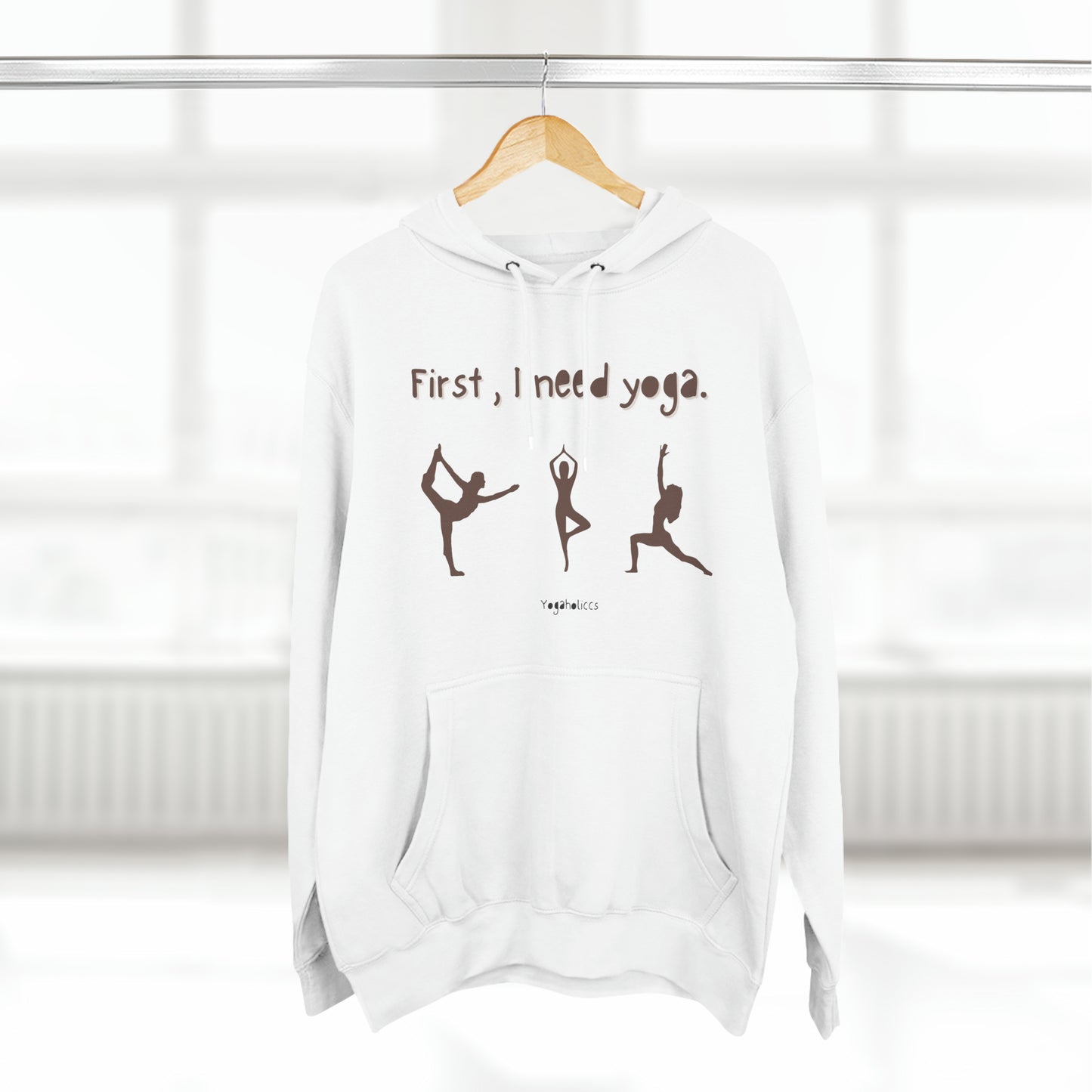 Three-Panel Fleece Hoodie