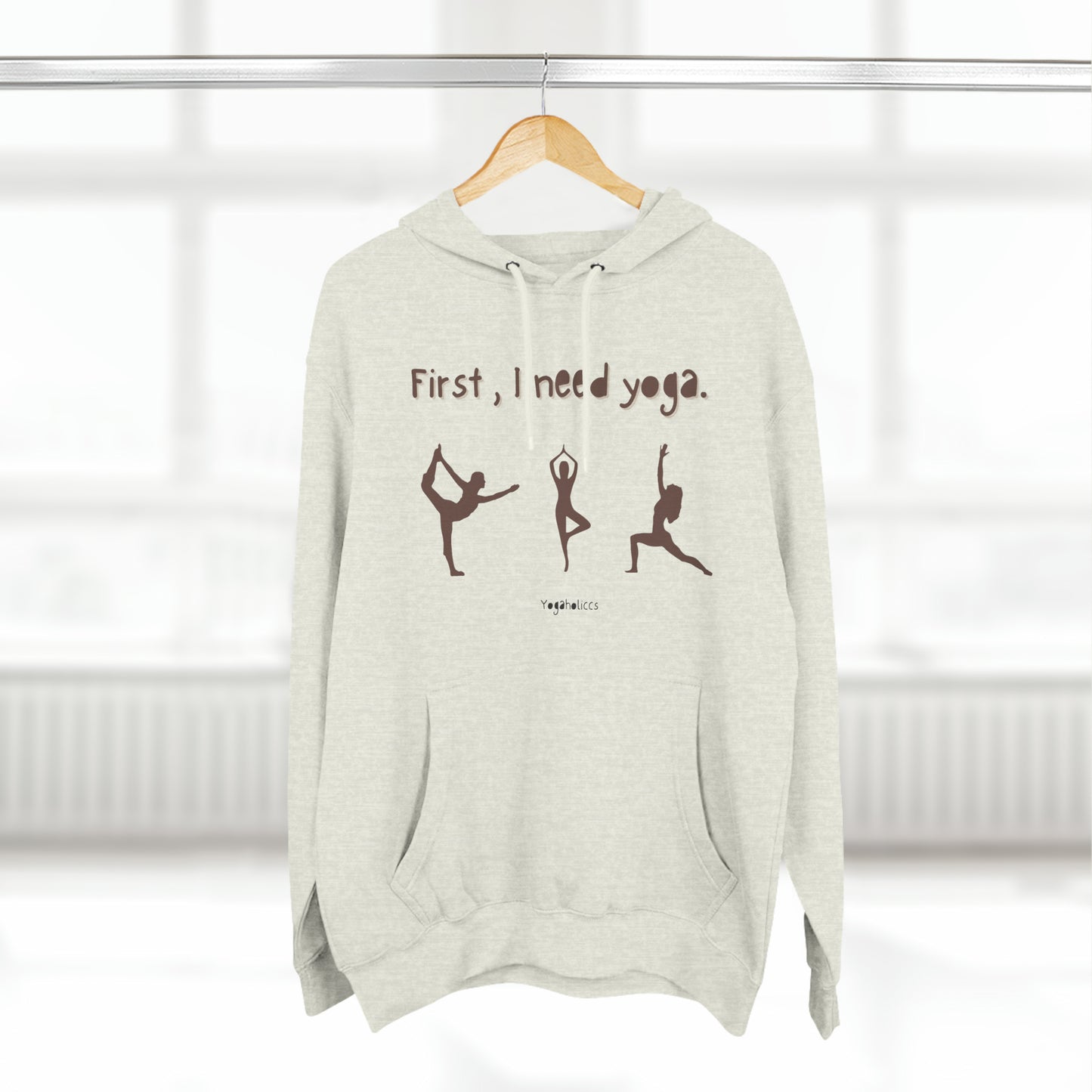 Three-Panel Fleece Hoodie